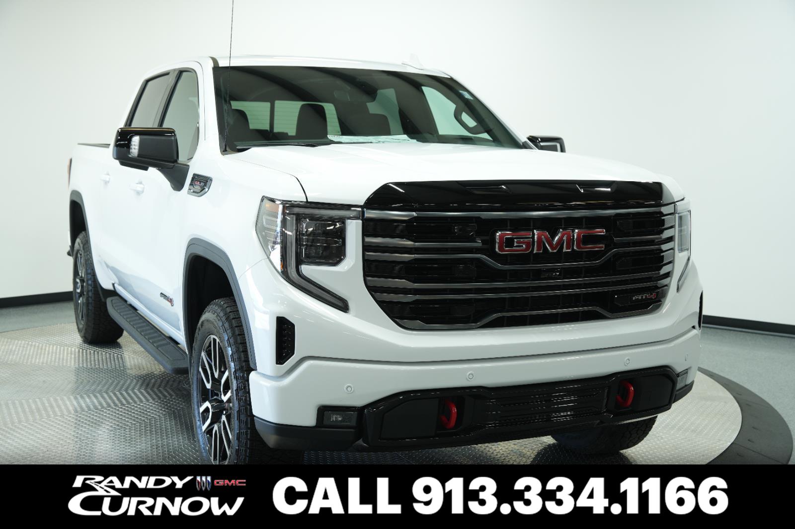 Summit White 2026 GMC Sierra 1500 AT4 Crew Cab 4WD Pickup Truck Four-Wheel Drive Automatic