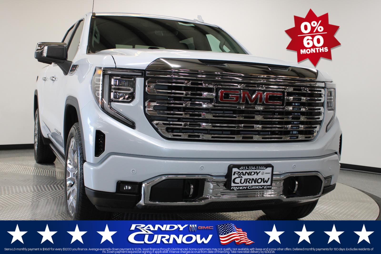 Glacier White Tricoat 2026 GMC Sierra 1500 Denali Crew Cab 4WD Pickup Truck Four-Wheel Drive Automatic