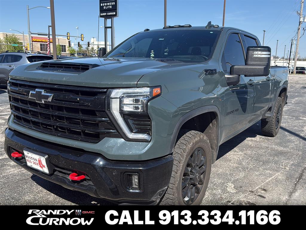Cypress Gray 2025 Chevrolet Silverado 2500HD LTZ Crew Cab 4WD Pickup Truck Four-Wheel Drive Automatic