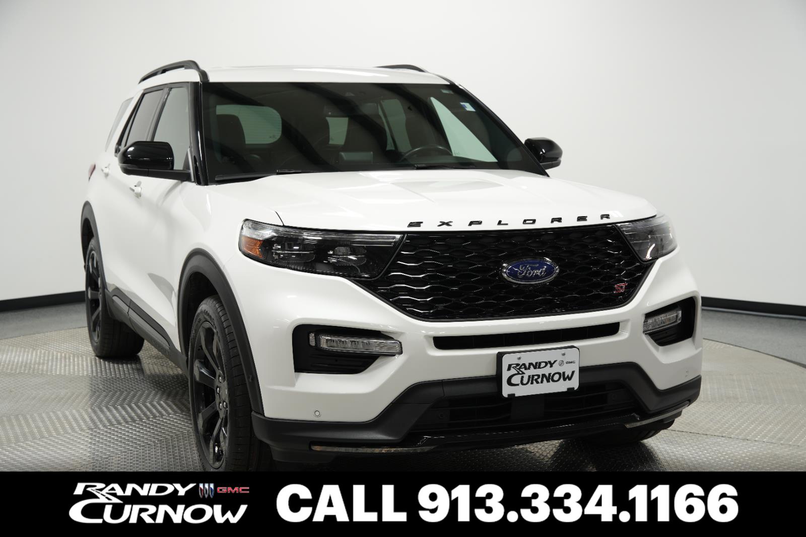 Star White Metallic Tri-Coat 2022 Ford Explorer ST AWD SUV / Crossover All-Wheel Drive Automatic