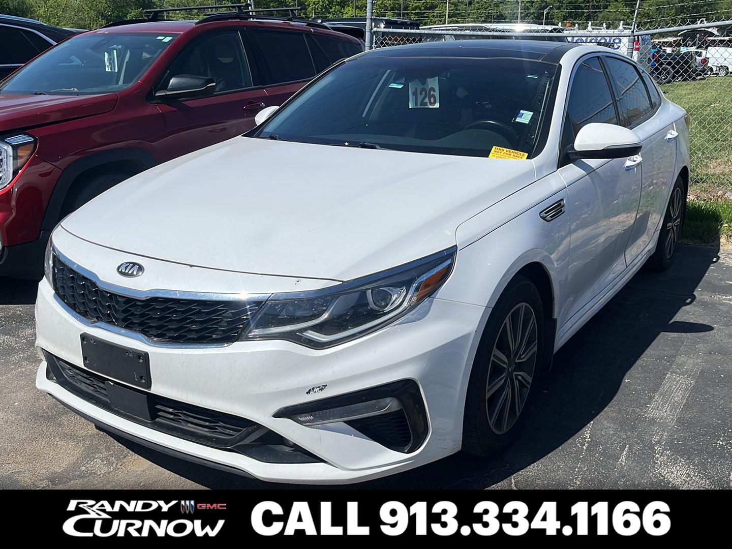 Snow White Pearl 2019 Kia Optima EX FWD Sedan 7-Speed Automatic