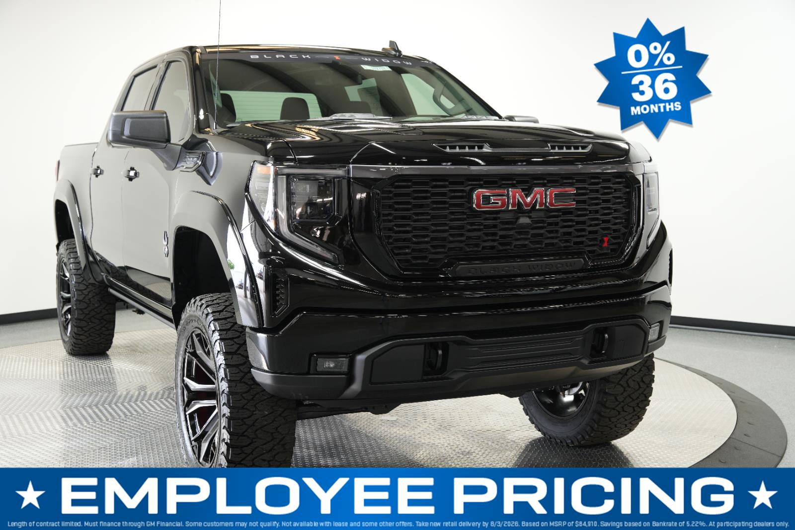 Onyx Black 2026 GMC Sierra 1500 Pickup Truck Four-Wheel Drive Automatic