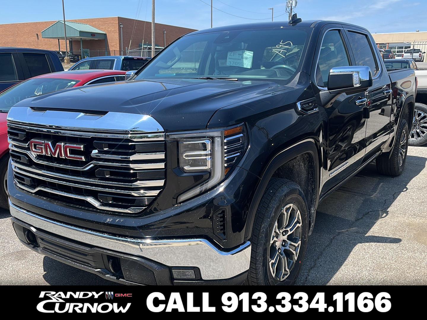Onyx Black 2026 GMC Sierra 1500 SLT Crew Cab 4WD Pickup Truck Four-Wheel Drive Automatic
