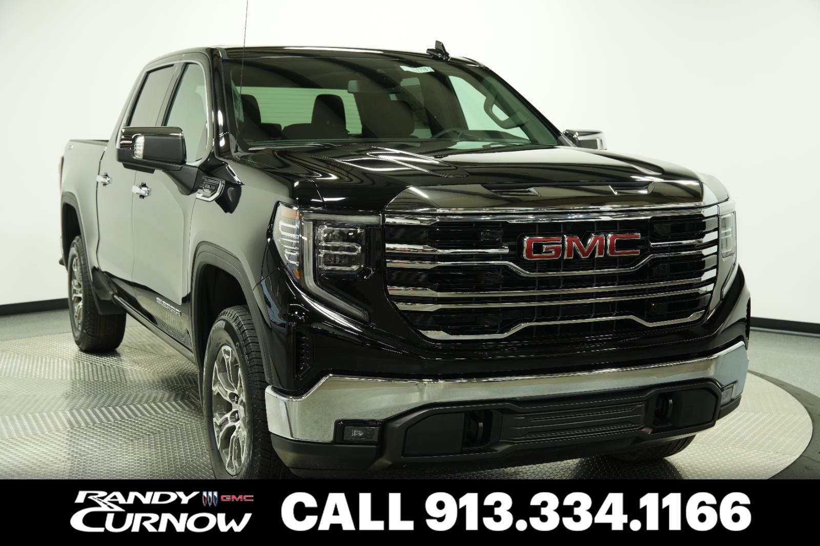 Onyx Black 2026 GMC Sierra 1500 SLT Crew Cab 4WD Pickup Truck Four-Wheel Drive Automatic