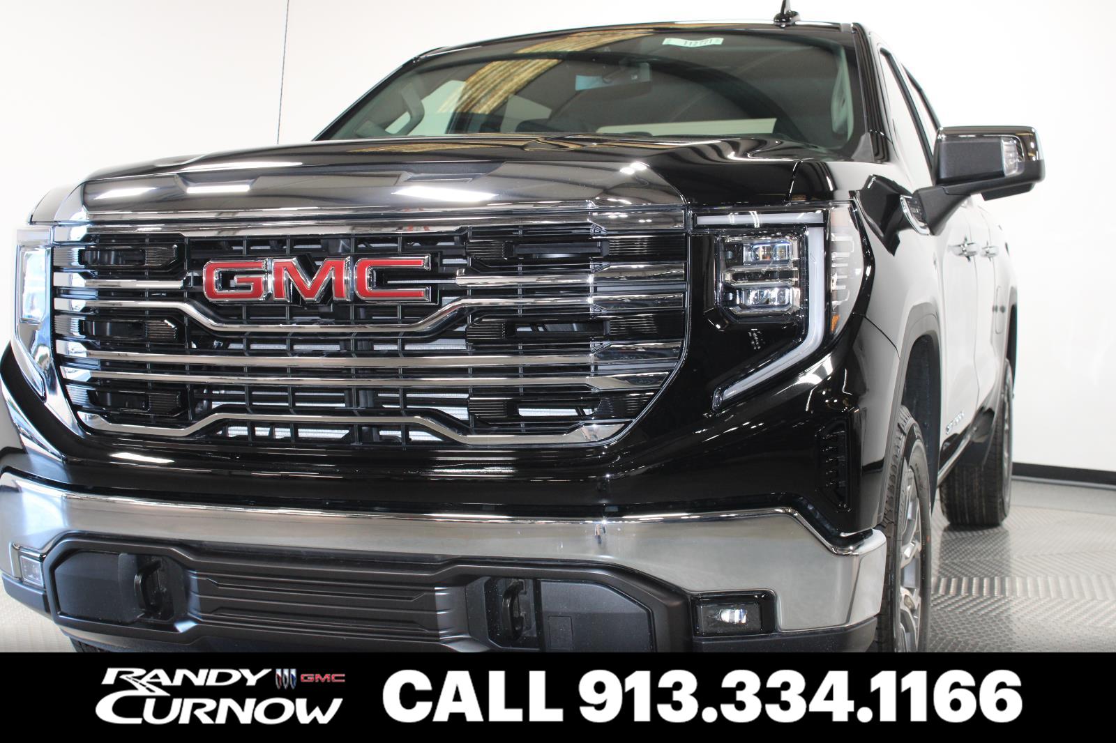 Onyx Black 2026 GMC Sierra 1500 SLT Crew Cab 4WD Pickup Truck Four-Wheel Drive Automatic