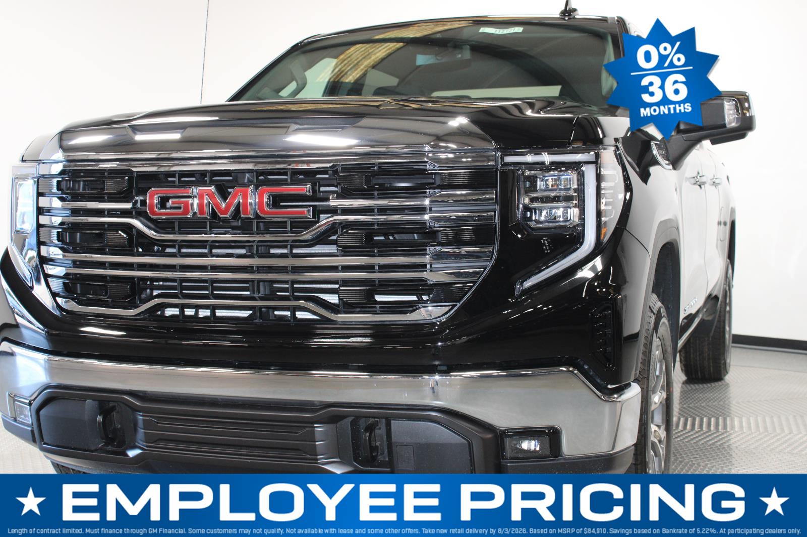 Onyx Black 2026 GMC Sierra 1500 Pickup Truck Four-Wheel Drive Automatic