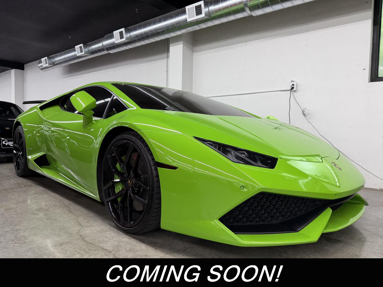 Nero Noctis 2015 Lamborghini Huracan LP 610-4 Coupe All-Wheel Drive Automatic