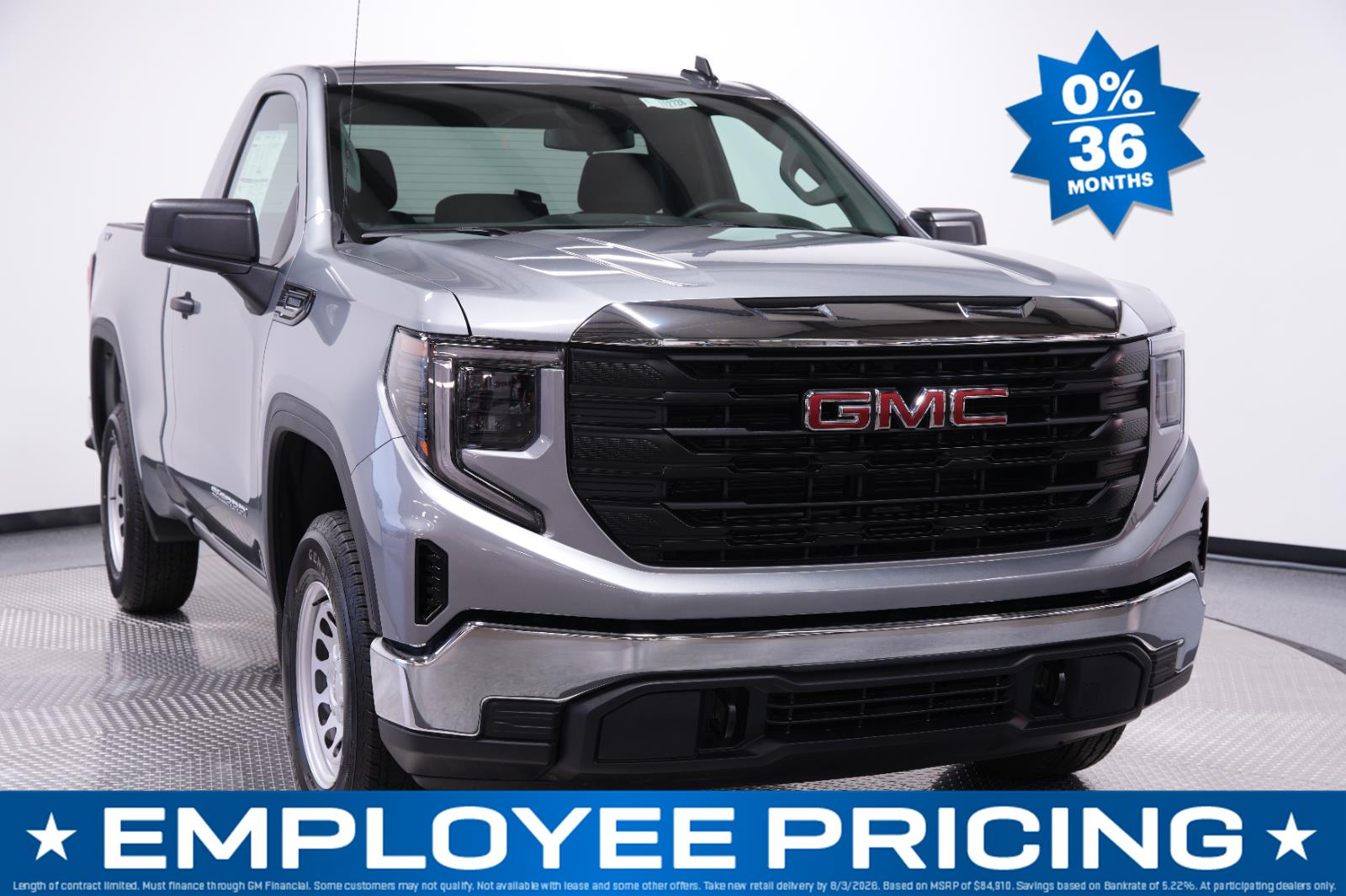 Sterling Metallic 2026 GMC Sierra 1500 Pickup Truck Four-Wheel Drive 8-Speed Automatic