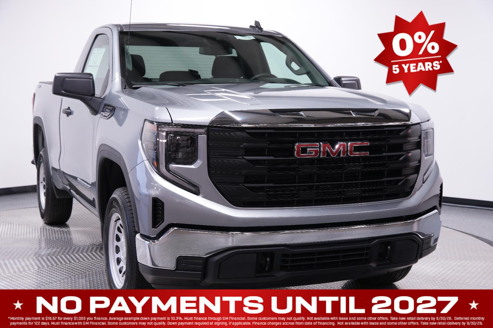 Sterling Metallic 2026 GMC Sierra 1500 Pickup Truck Four-Wheel Drive 8-Speed Automatic