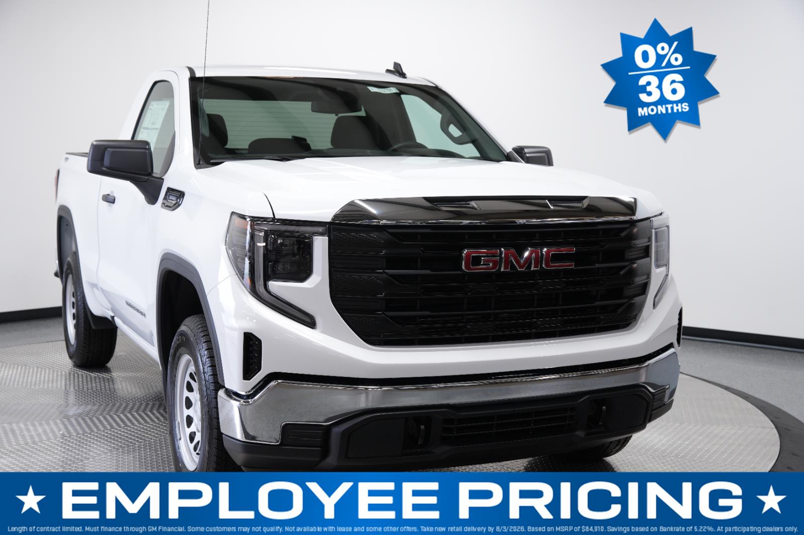 Summit White 2026 GMC Sierra 1500 Pickup Truck Four-Wheel Drive 8-Speed Automatic