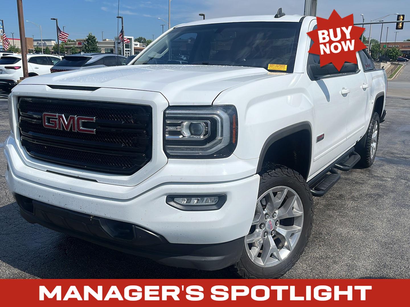 Summit White 2016 GMC Sierra 1500 SLT Crew Cab 4WD Pickup Truck Four-Wheel Drive 8-Speed Automatic