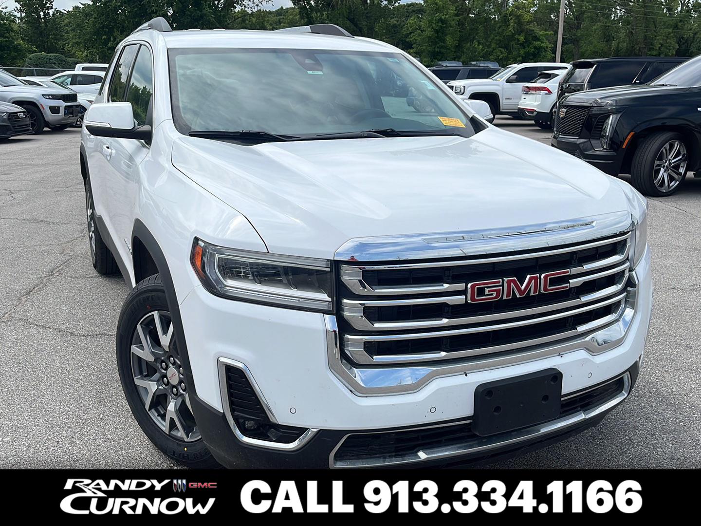 Summit White 2023 GMC Acadia SLT AWD SUV / Crossover Four-Wheel Drive 9-Speed Automatic