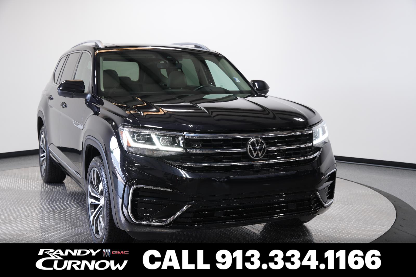 Deep Black Pearl 2022 Volkswagen Atlas V6 SEL Premium R-Line 4Motion SUV / Crossover All-Wheel Drive Automatic