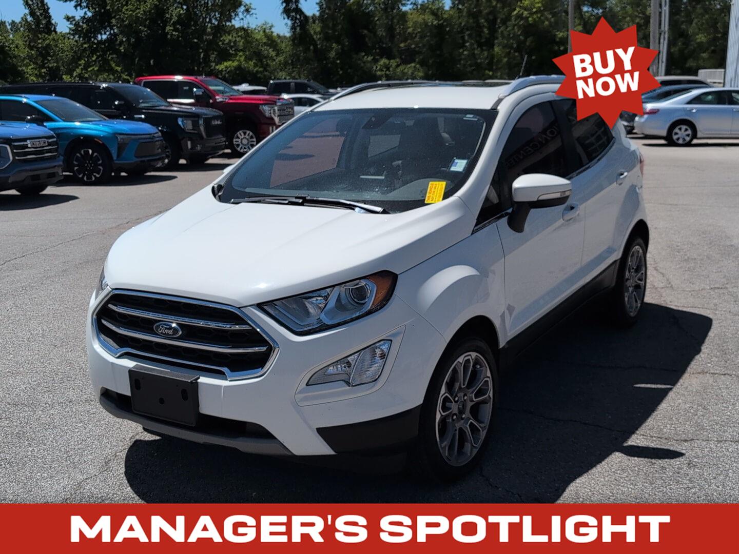 Diamond White 2018 Ford EcoSport SUV / Crossover Front-Wheel Drive 6-Speed Automatic