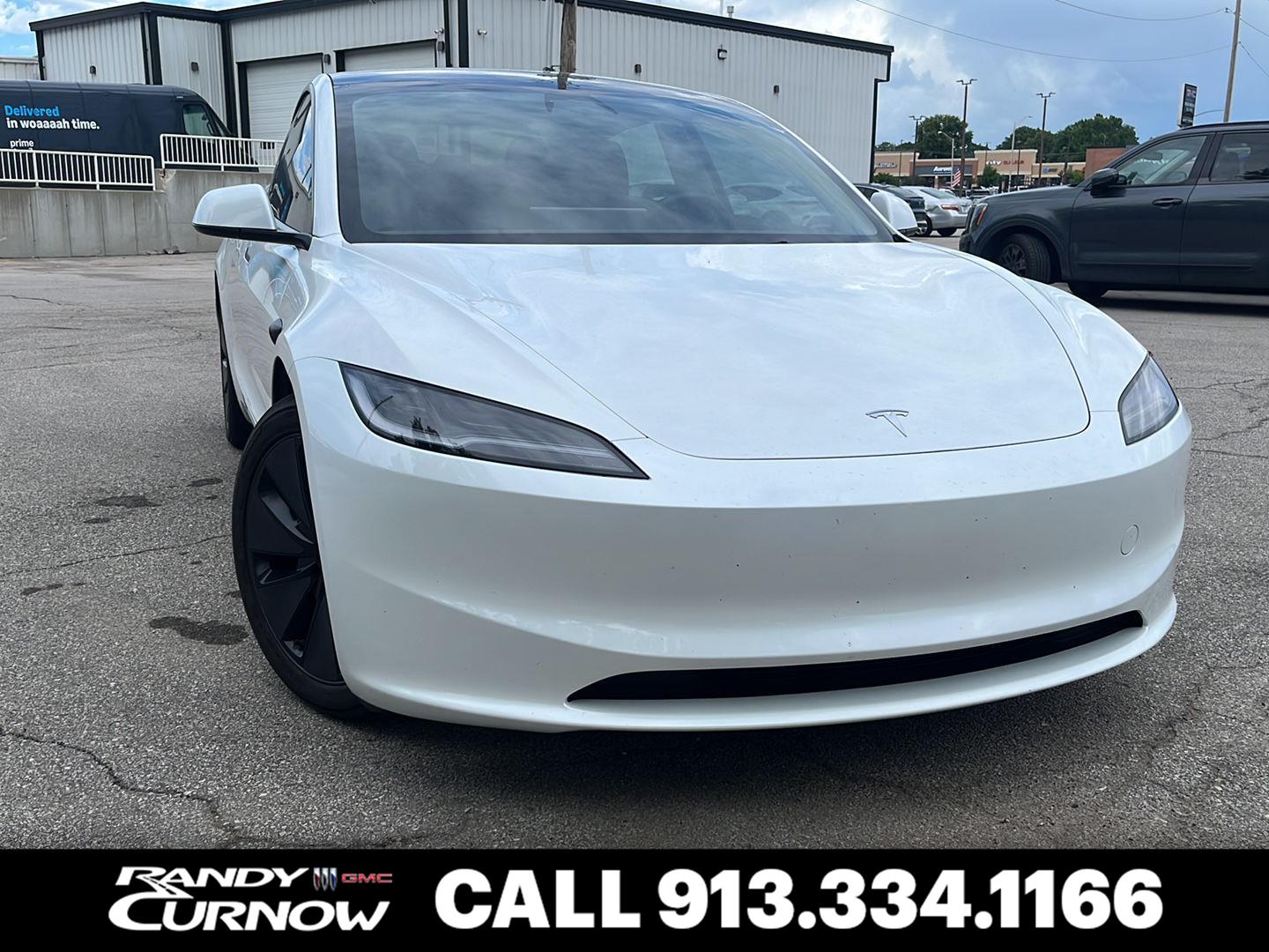 WHI/White 2025 Tesla Model 3 Long Range AWD Sedan All-Wheel Drive