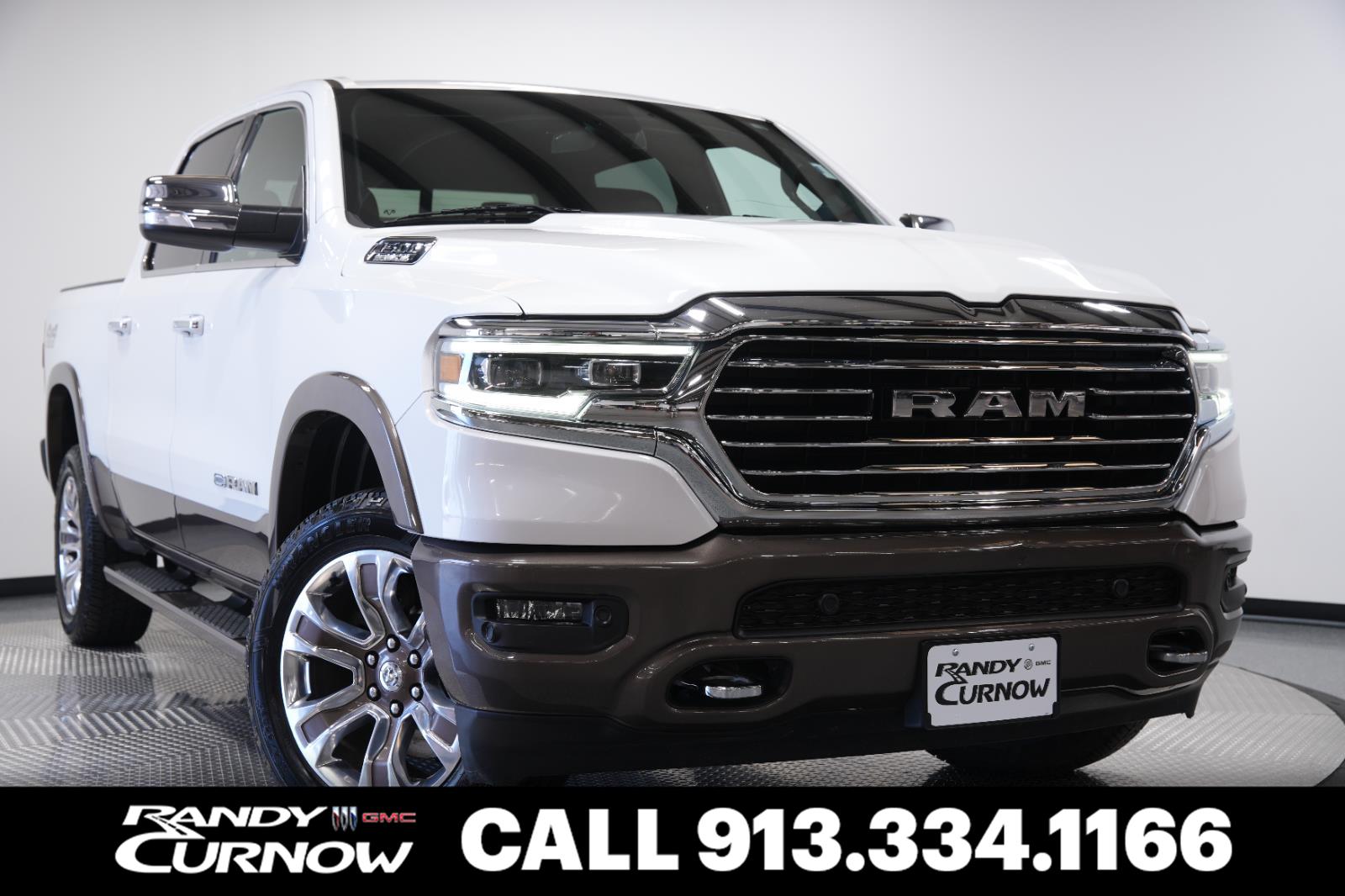 Ivory White Tri-Coat Pearlcoat 2020 RAM 1500 Pickup Truck Four-Wheel Drive 8-Speed Automatic