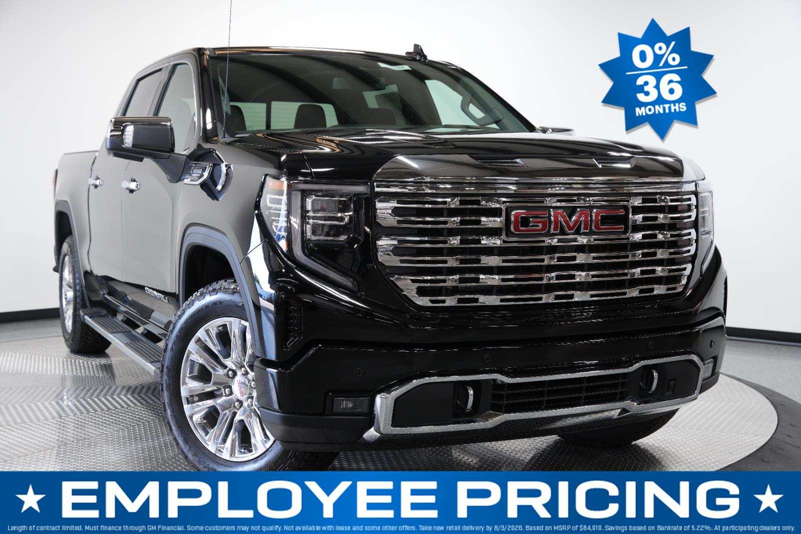Onyx Black 2026 GMC Sierra 1500 Pickup Truck Four-Wheel Drive Automatic
