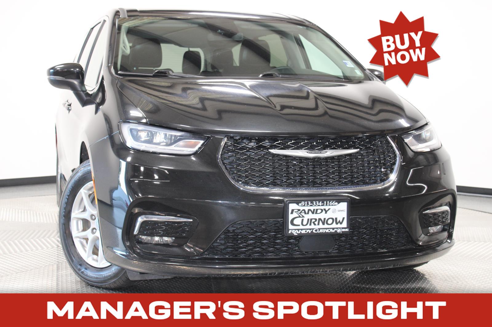 Brilliant Black Crystal Pearlcoat 2023 Chrysler Pacifica Minivan Front-Wheel Drive 9-Speed Automatic