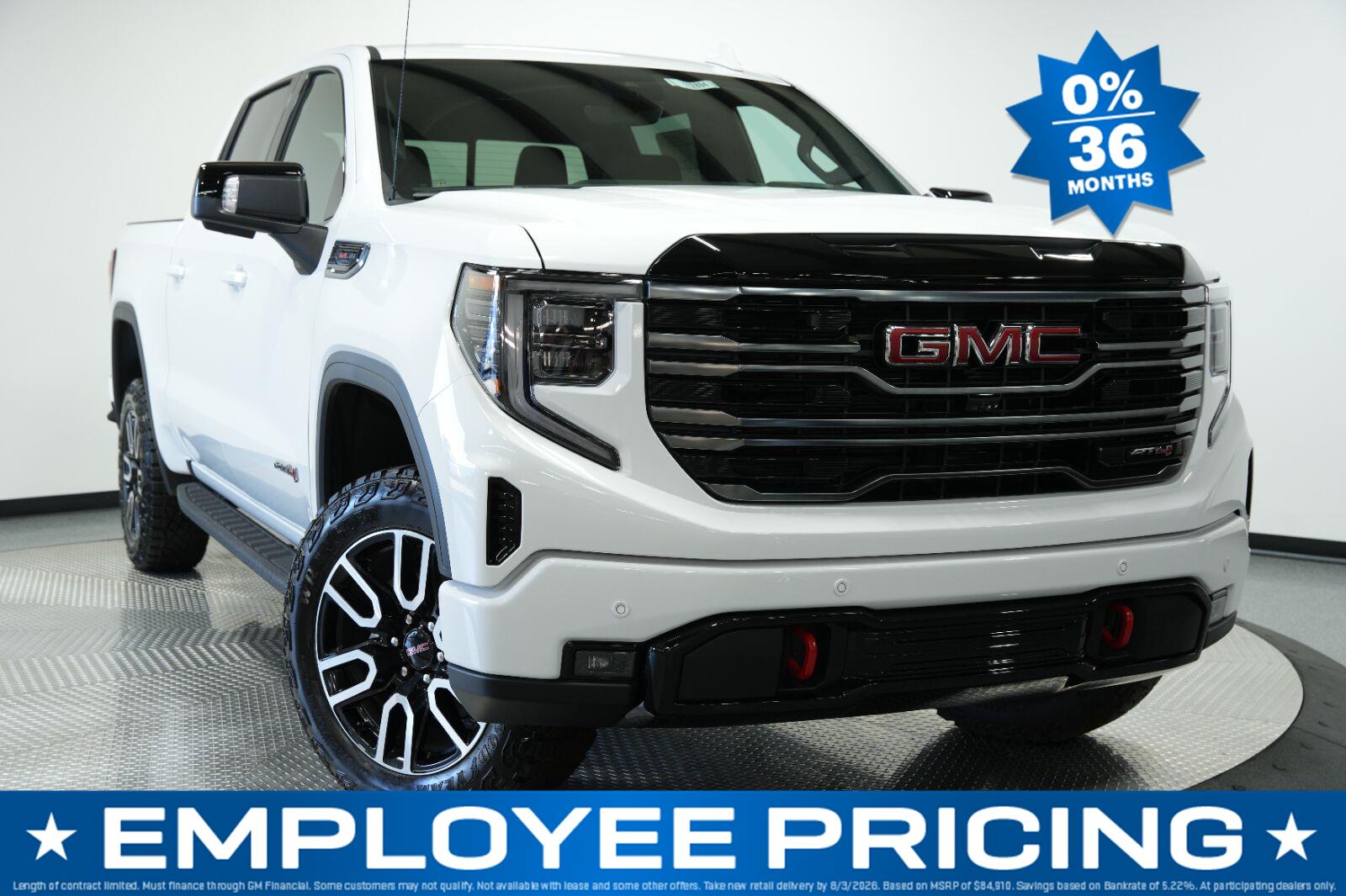 Summit White 2026 GMC Sierra 1500 Pickup Truck Four-Wheel Drive Automatic
