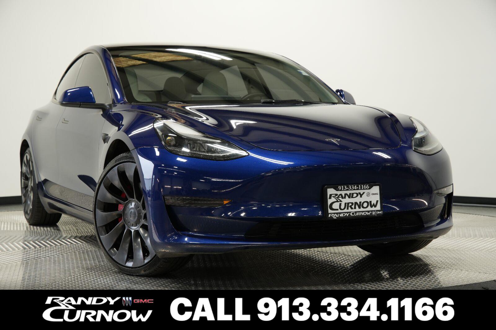 Deep Blue Metallic 2023 Tesla Model 3 Sedan All-Wheel Drive Automatic