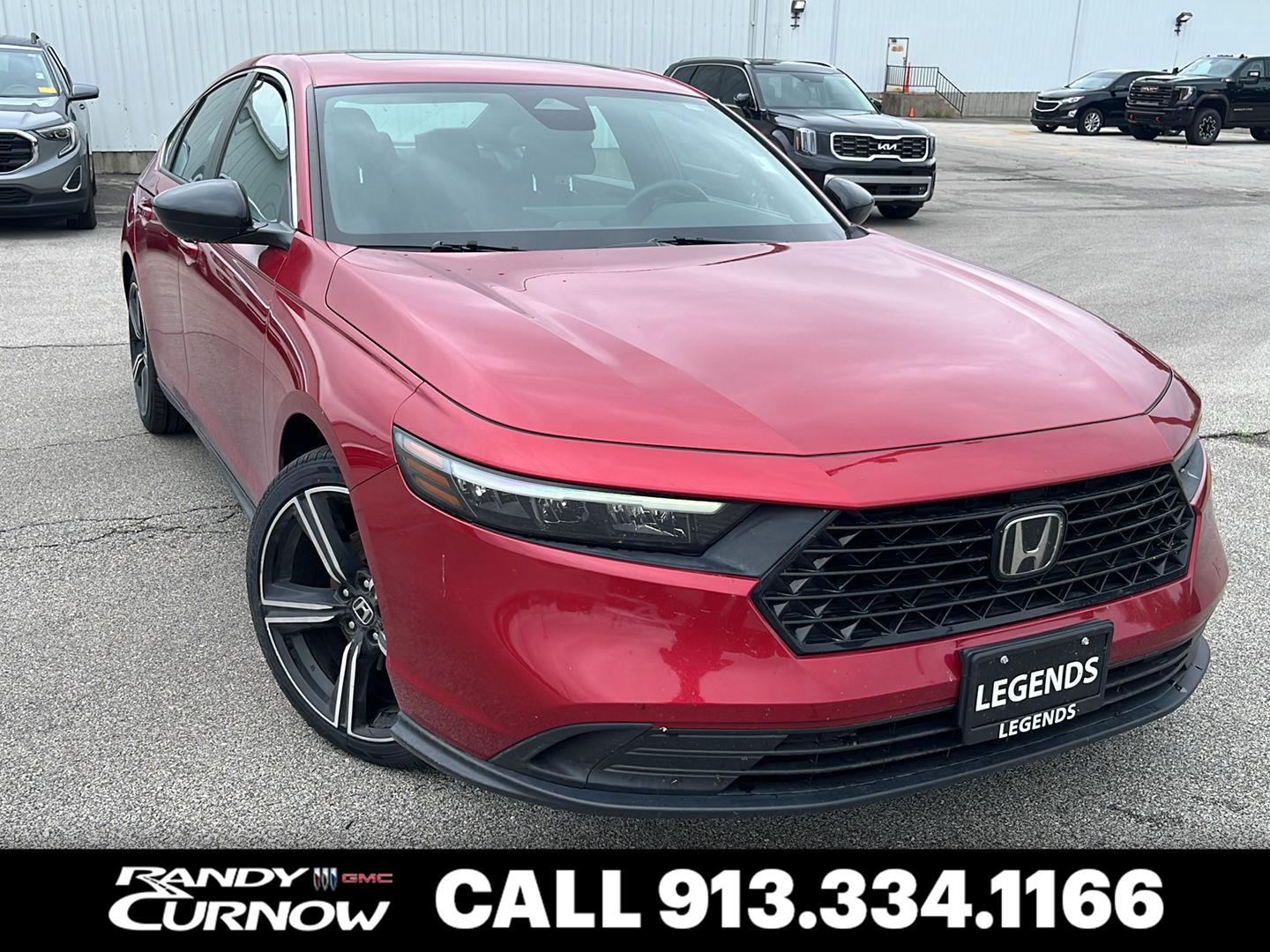 Radiant Red Metallic 2023 Honda Accord Hybrid Sedan Front-Wheel Drive 1-Speed Dual Clutch