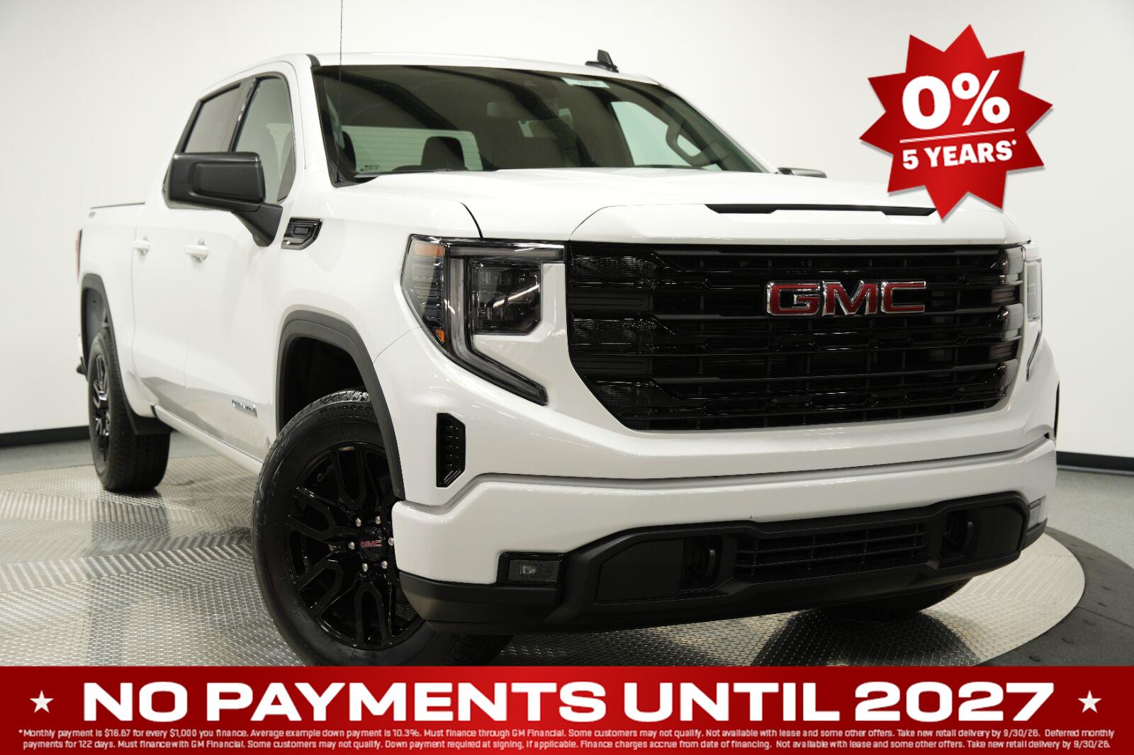 Summit White 2026 GMC Sierra 1500 Pickup Truck Four-Wheel Drive 8-Speed Automatic