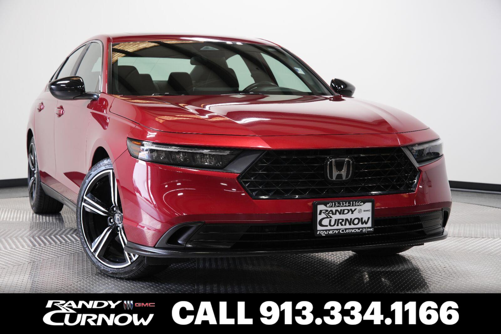 Radiant Red Metallic 2023 Honda Accord Hybrid Sedan Front-Wheel Drive 1-Speed Dual Clutch