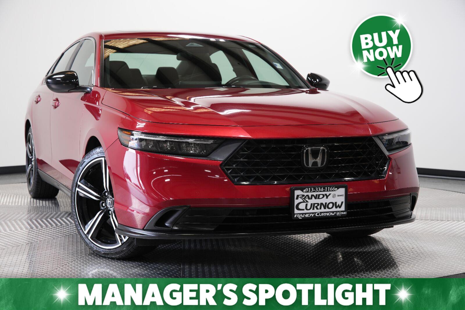 Radiant Red Metallic 2023 Honda Accord Hybrid Sedan Front-Wheel Drive 1-Speed Dual Clutch