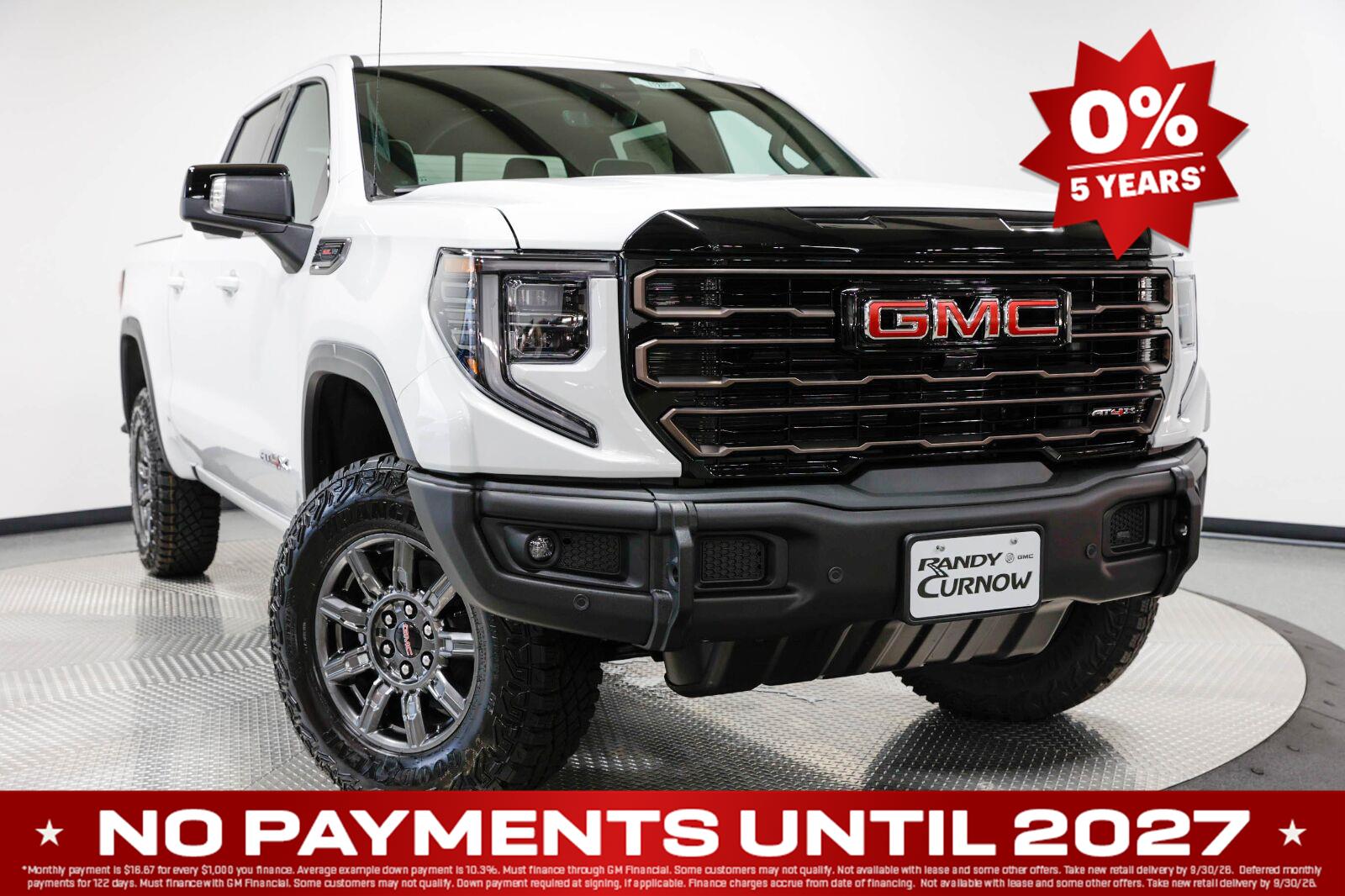 Summit White 2026 GMC Sierra 1500 Pickup Truck Four-Wheel Drive Automatic