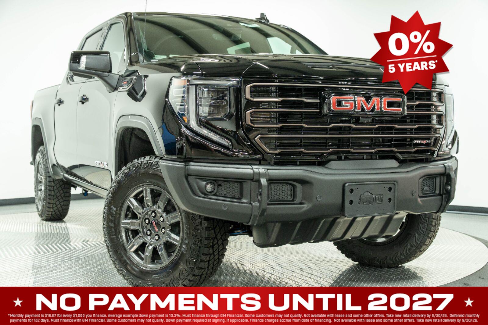 Onyx Black 2026 GMC Sierra 1500 Pickup Truck Four-Wheel Drive Automatic