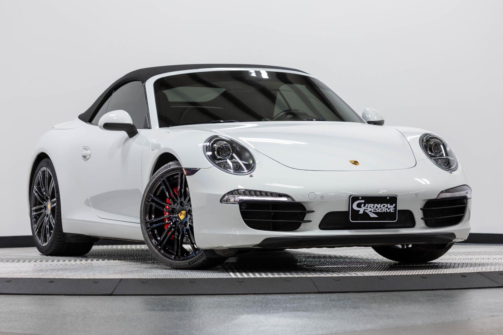 White 2016 Porsche 911 Convertible Rear-Wheel Drive Automatic