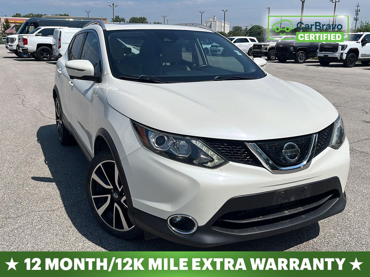Pearl White 2018 Nissan Rogue Sport SUV / Crossover All-Wheel Drive Continuously Variable Transmission