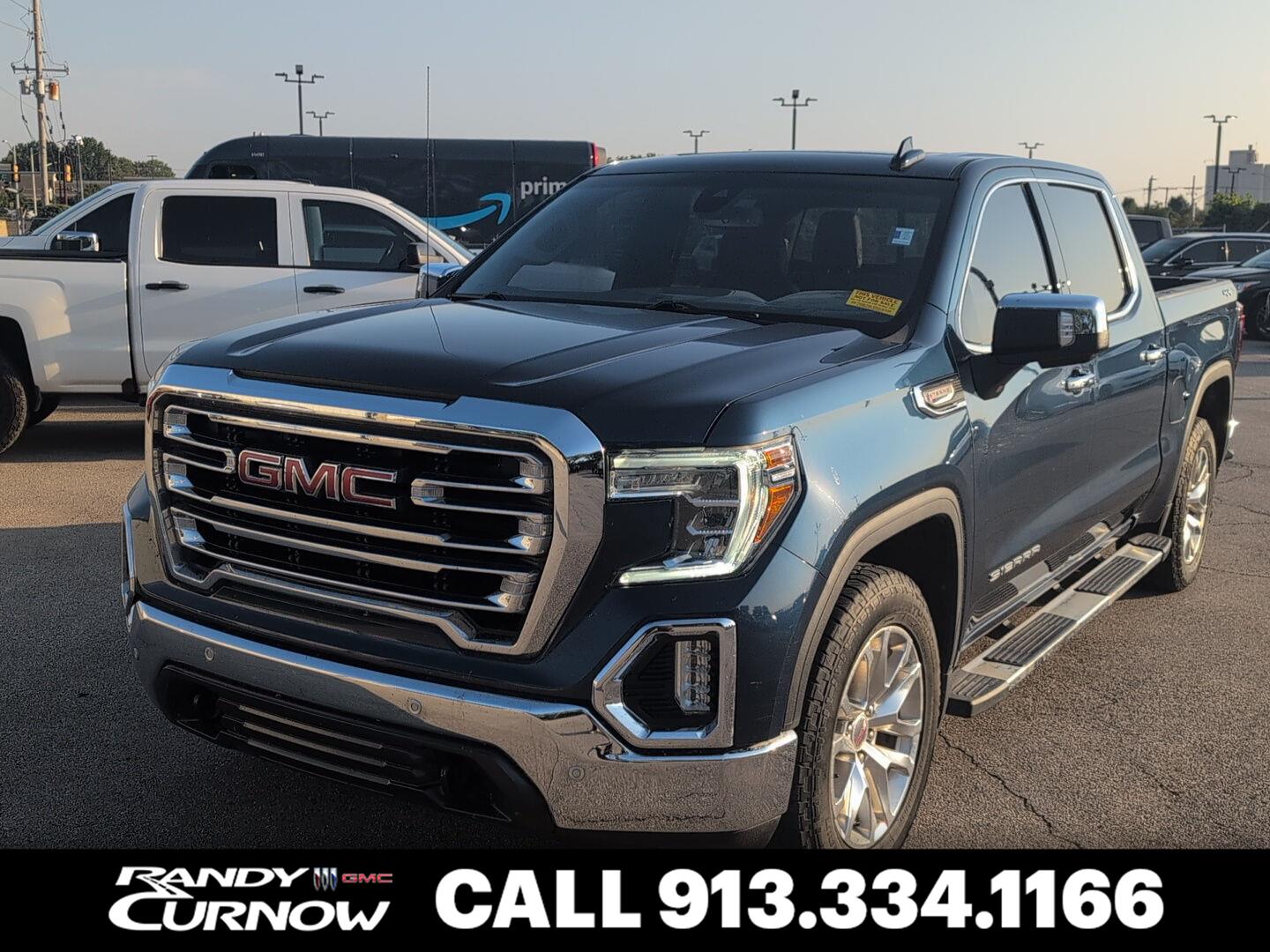 Pacific Blue Metallic 2021 GMC Sierra 1500 Pickup Truck Four-Wheel Drive Automatic