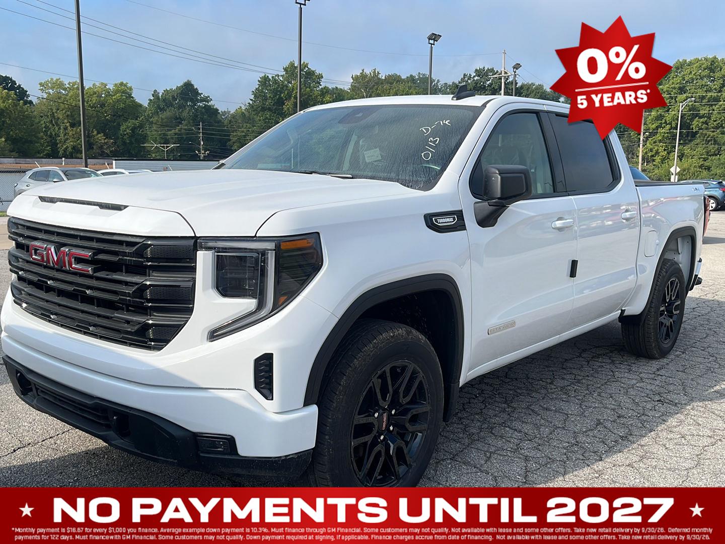 Summit White 2026 GMC Sierra 1500 Pickup Truck Four-Wheel Drive 8-Speed Automatic