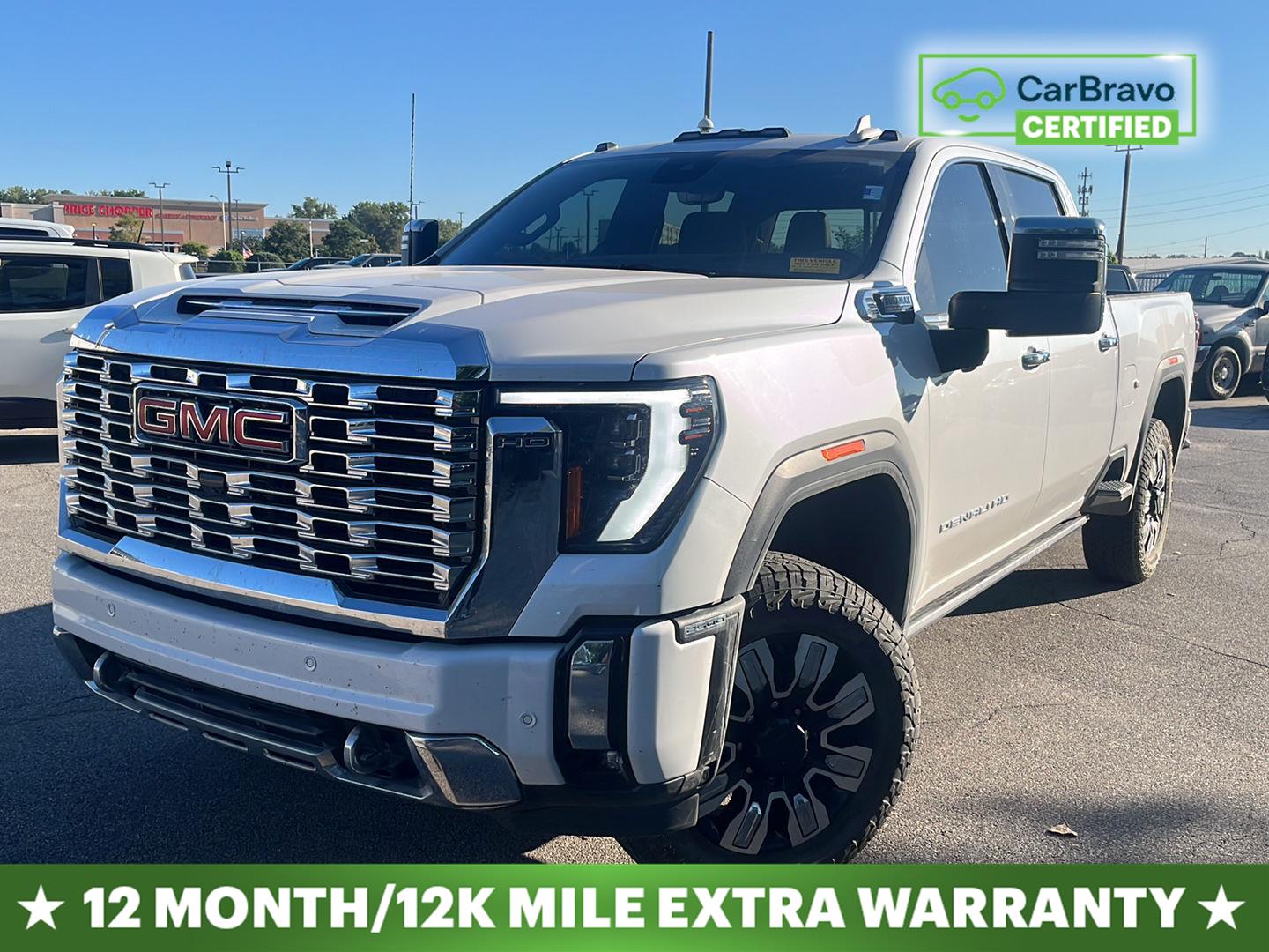 White Frost Tricoat 2024 GMC Sierra 2500HD Pickup Truck Four-Wheel Drive Automatic