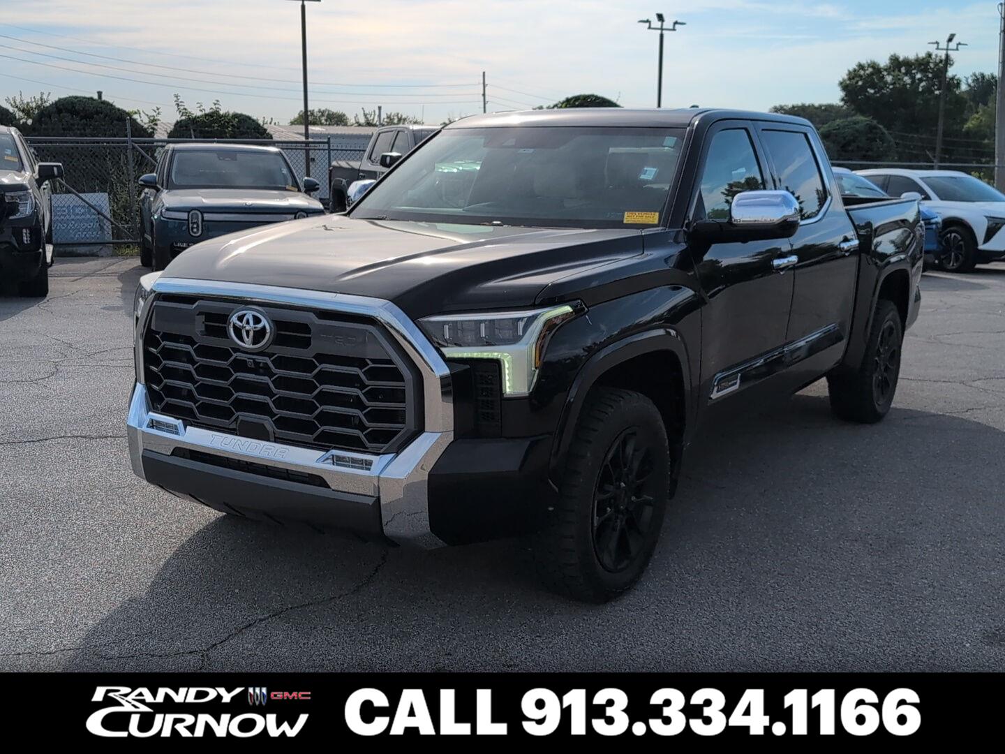 Midnight Black Metallic 2023 Toyota Tundra Pickup Truck Four-Wheel Drive Automatic