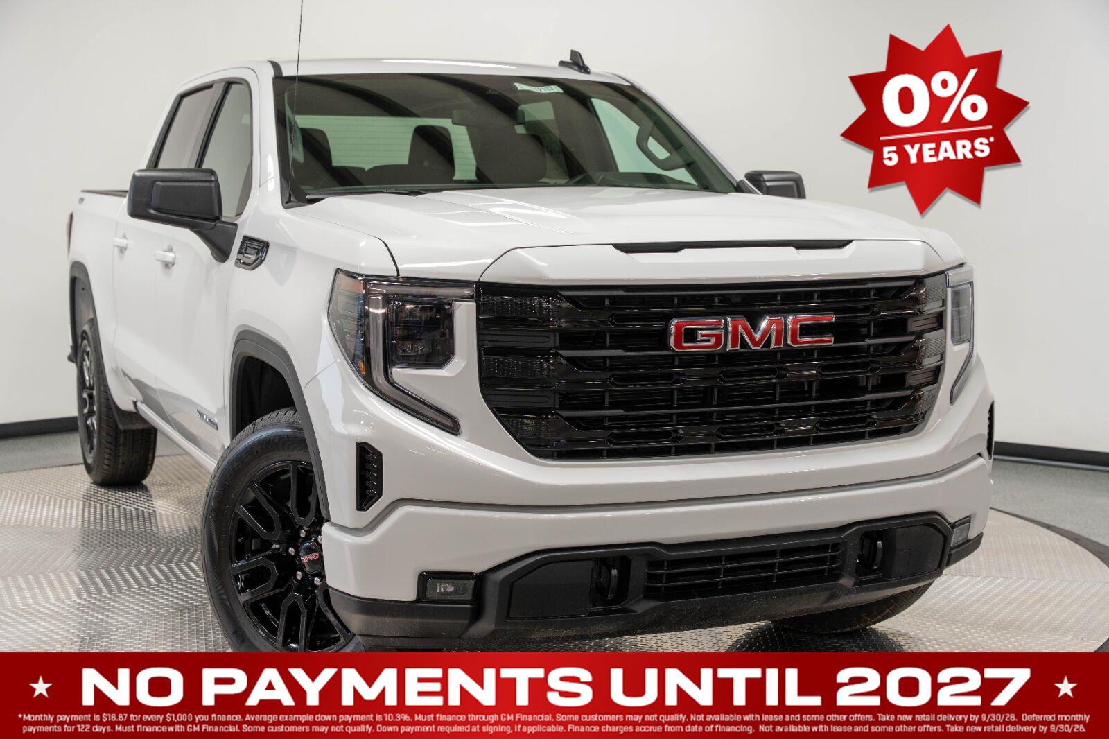Summit White 2026 GMC Sierra 1500 Pickup Truck Four-Wheel Drive 8-Speed Automatic