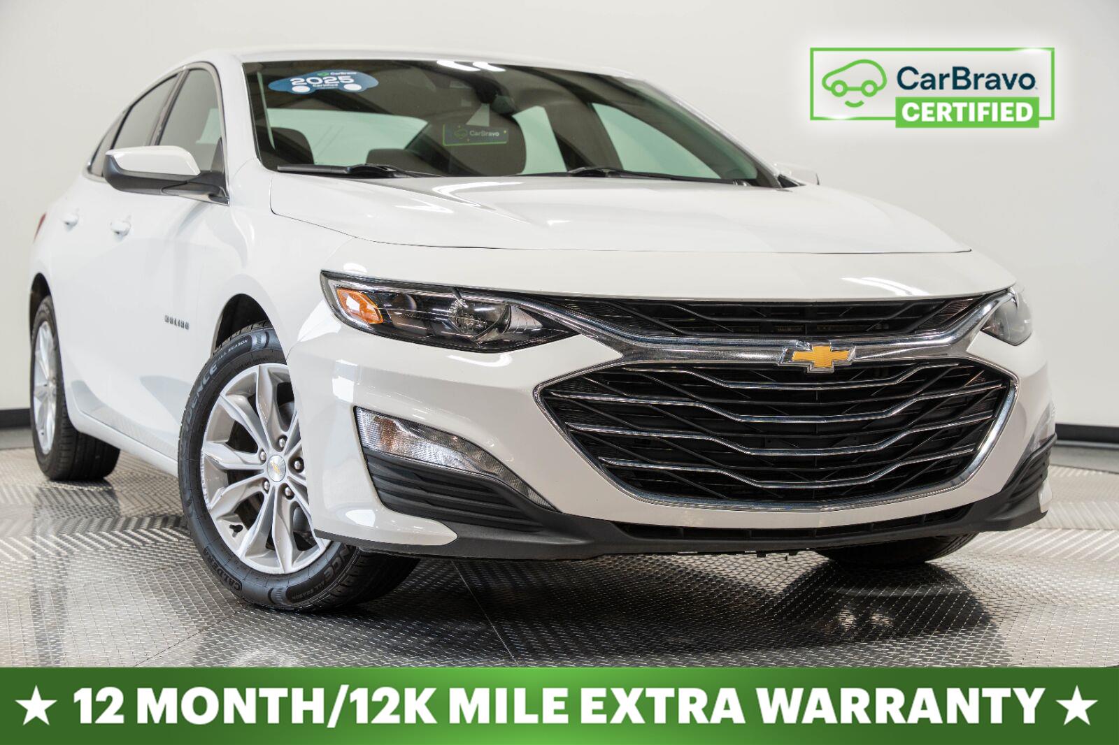 Summit White 2025 Chevrolet Malibu Sedan Front-Wheel Drive Continuously Variable Transmission