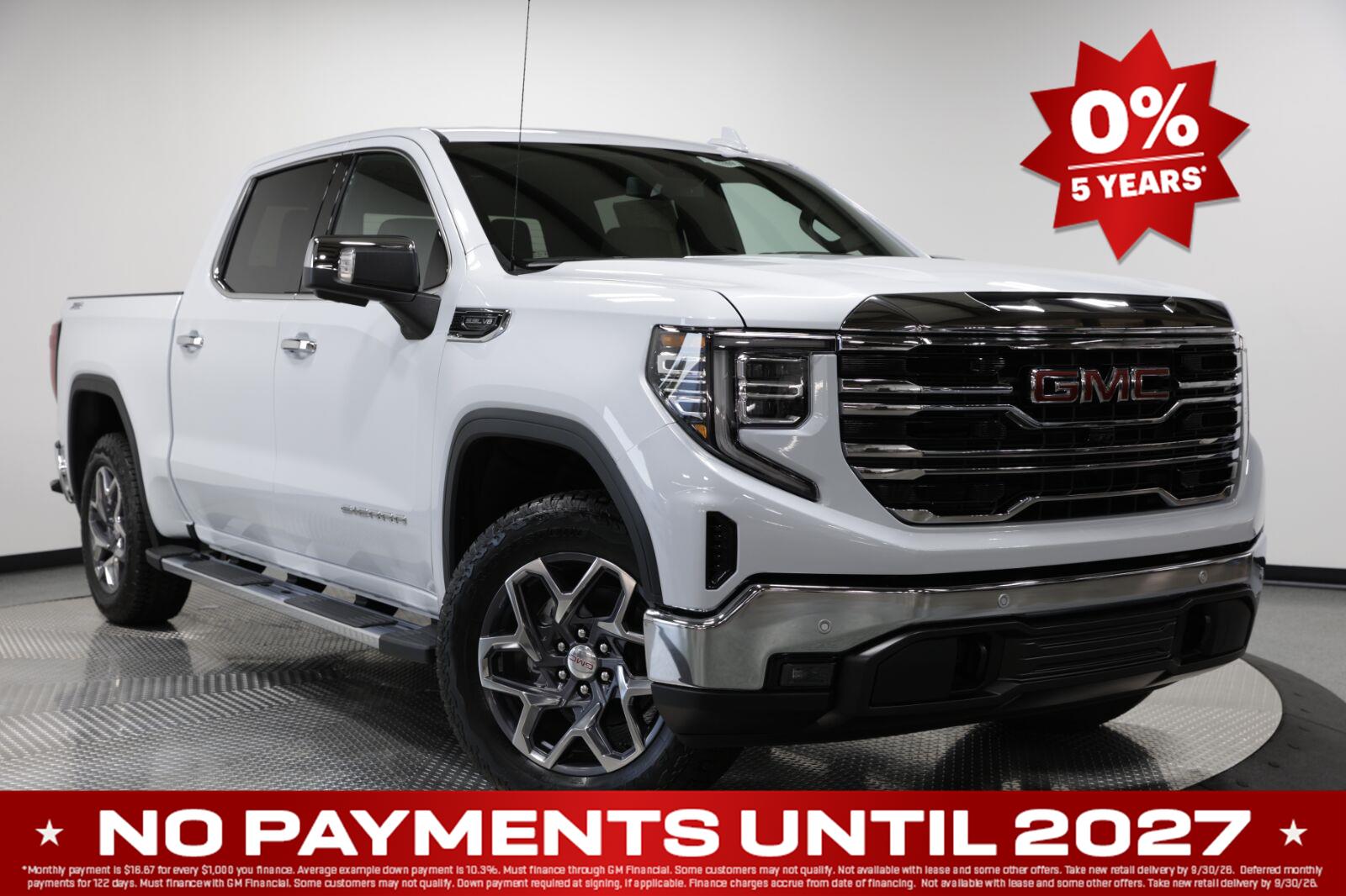 Glacier White Tricoat 2026 GMC Sierra 1500 Pickup Truck Four-Wheel Drive Automatic