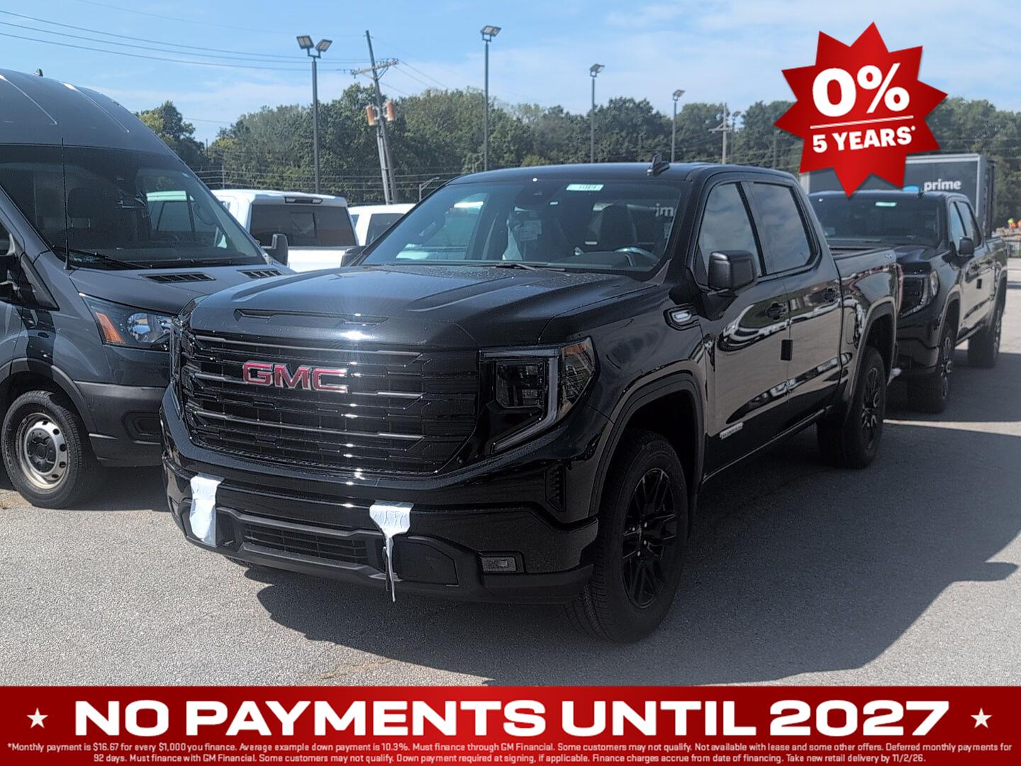 Onyx Black 2026 GMC Sierra 1500 Pickup Truck Four-Wheel Drive 8-Speed Automatic