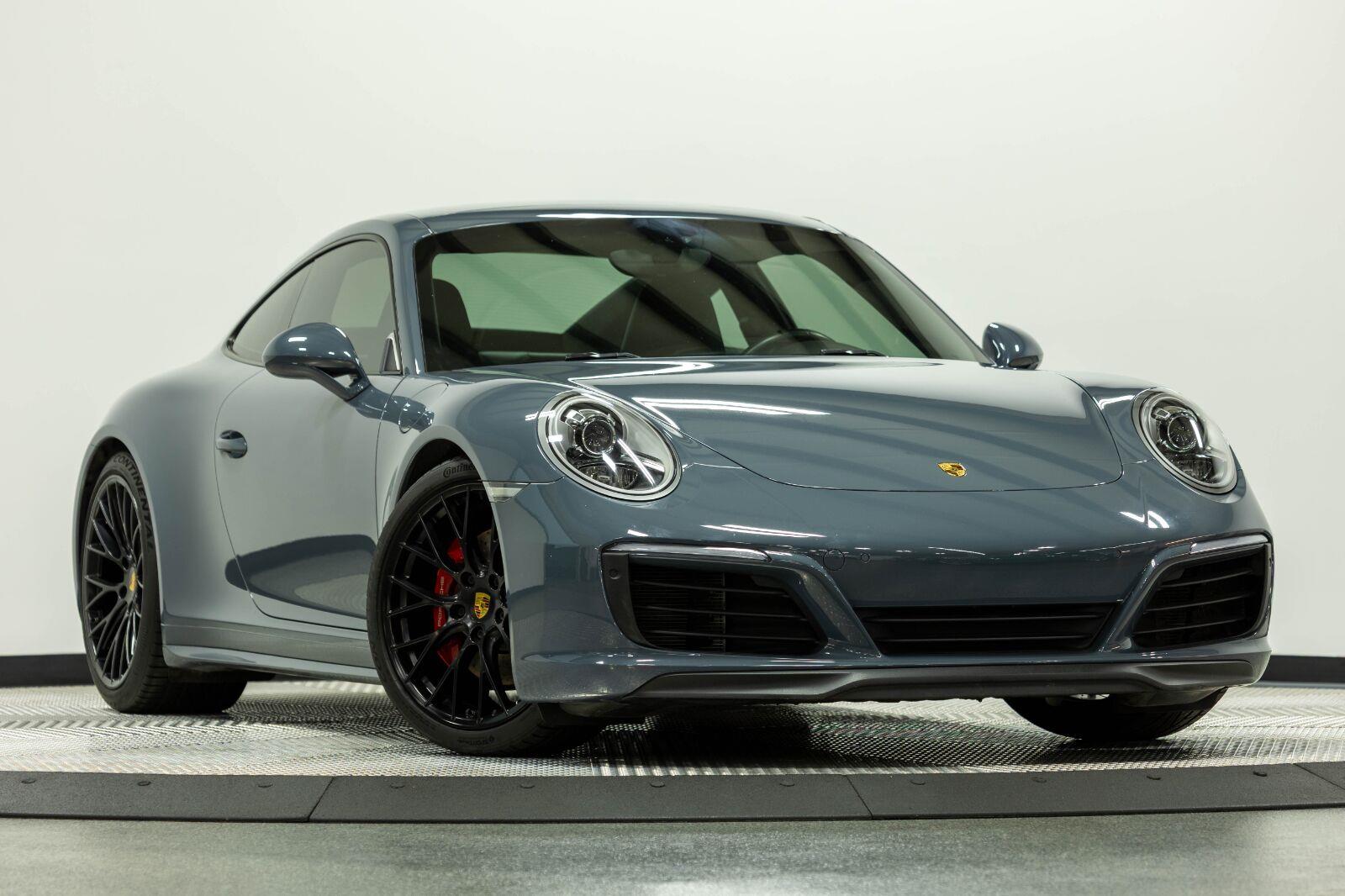 Gray (Graphite Blue Metallic) 2017 Porsche 911 Coupe All-Wheel Drive 7-Speed Manual