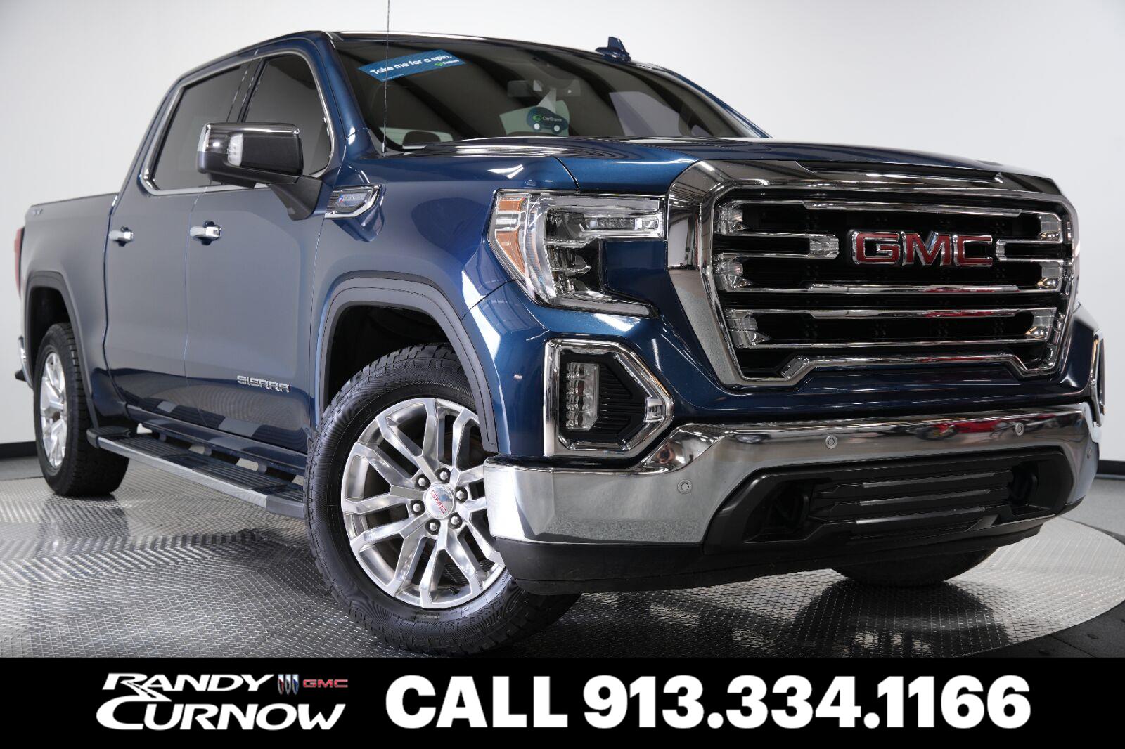 Pacific Blue Metallic 2021 GMC Sierra 1500 Pickup Truck Four-Wheel Drive Automatic