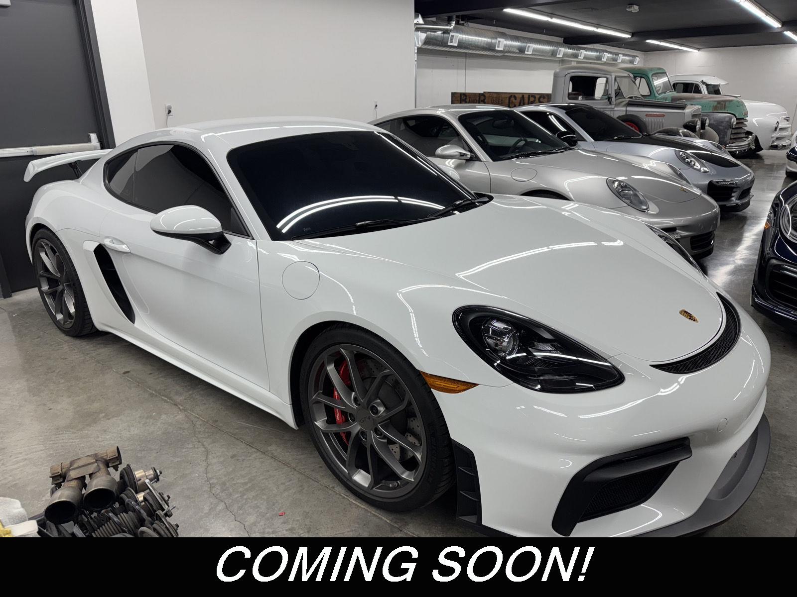 White 2020 Porsche 718 Cayman Coupe Rear-Wheel Drive Manual