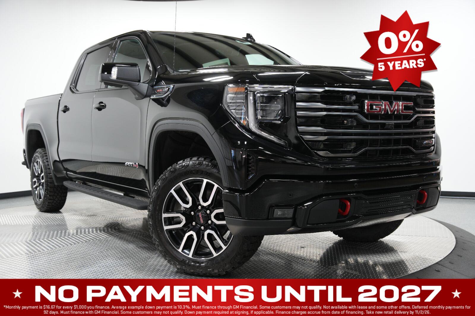Onyx Black 2026 GMC Sierra 1500 Pickup Truck Four-Wheel Drive Automatic