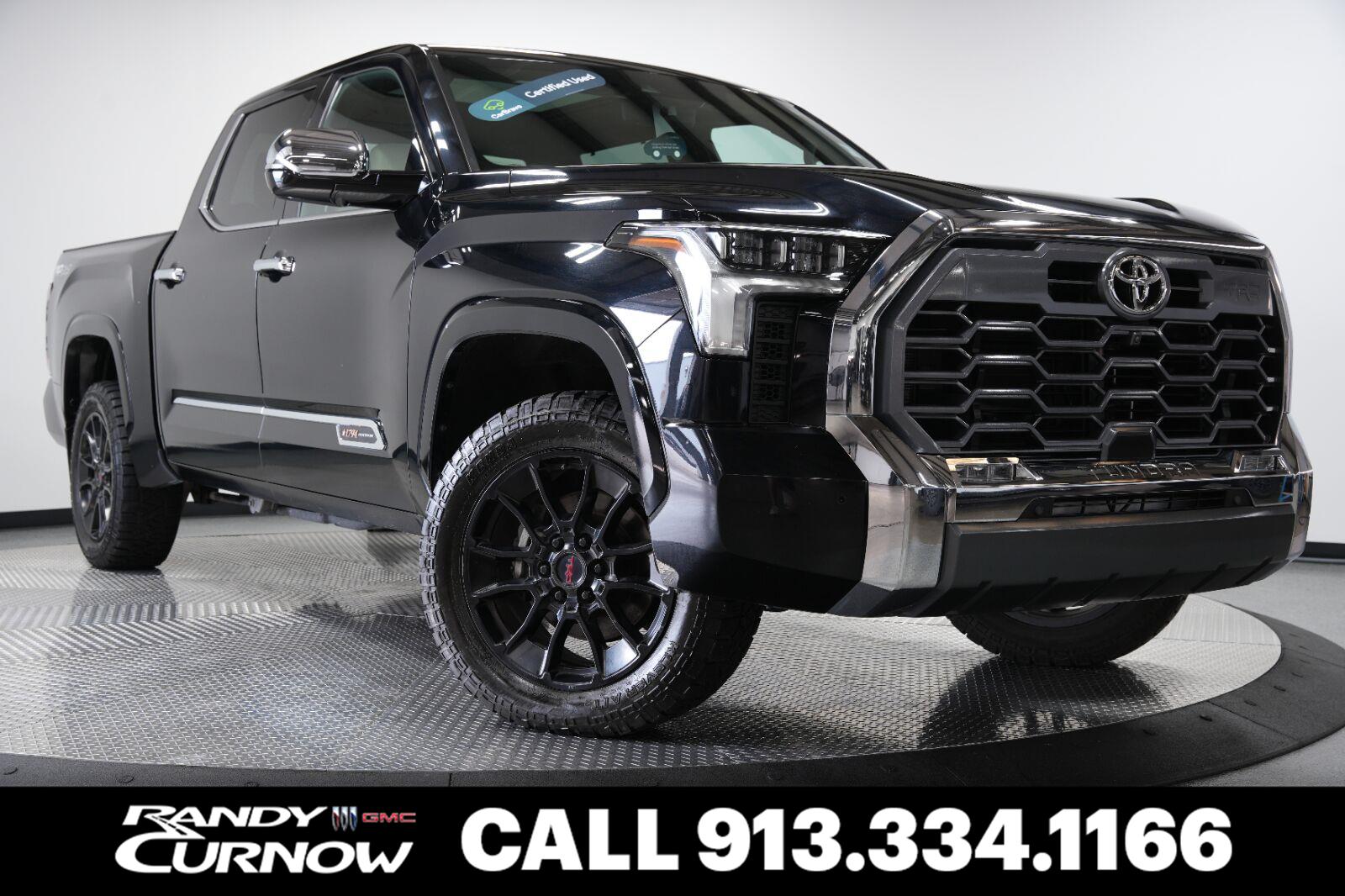 Midnight Black Metallic 2023 Toyota Tundra Pickup Truck Four-Wheel Drive Automatic