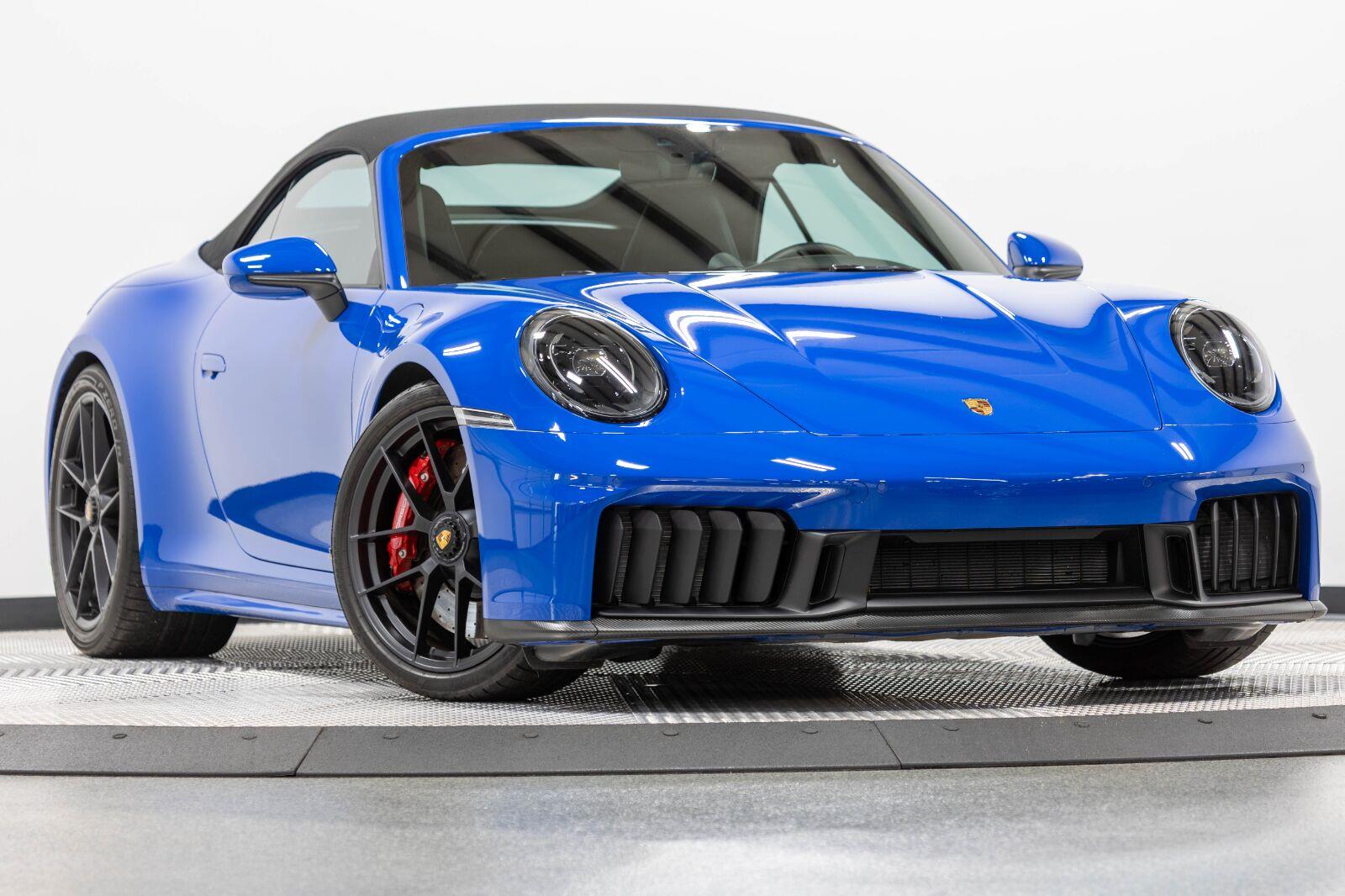 Lugano Blue 2026 Porsche 911 Convertible All-Wheel Drive Automatic
