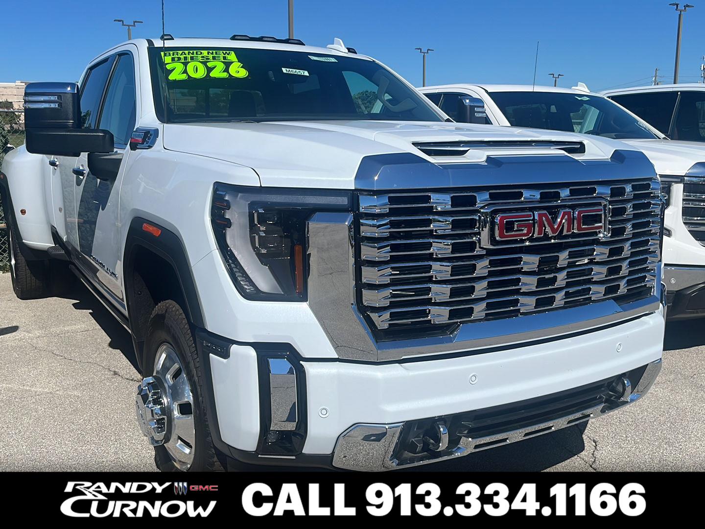 Glacier White Tricoat 2026 GMC Sierra 3500HD Pickup Truck Four-Wheel Drive Automatic