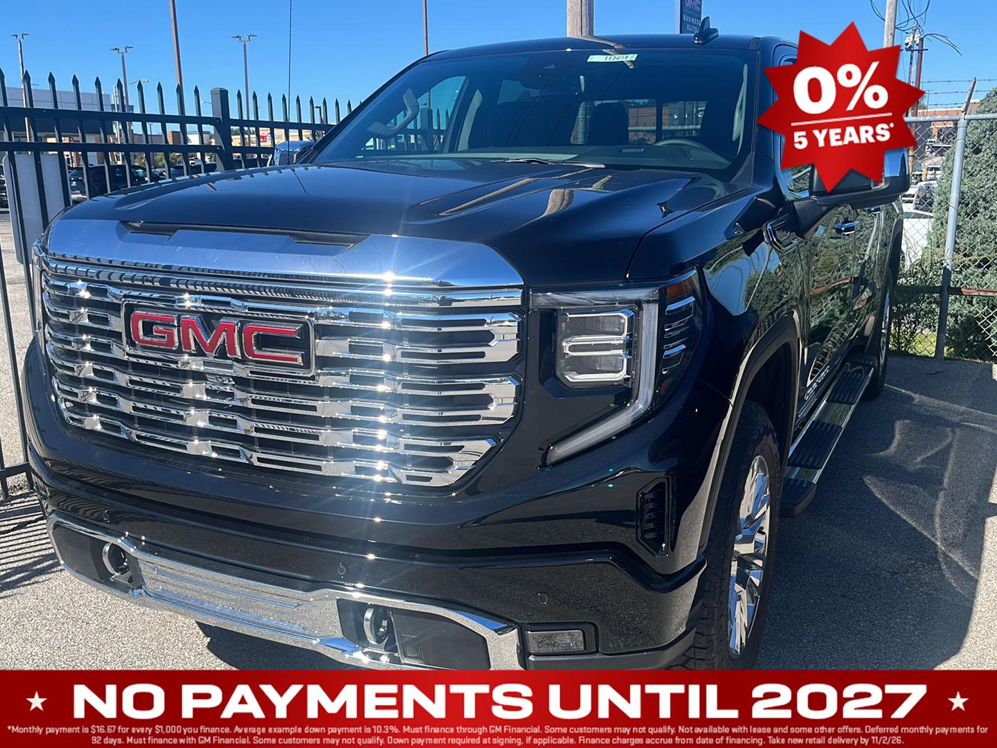 Onyx Black 2026 GMC Sierra 1500 Pickup Truck Four-Wheel Drive Automatic