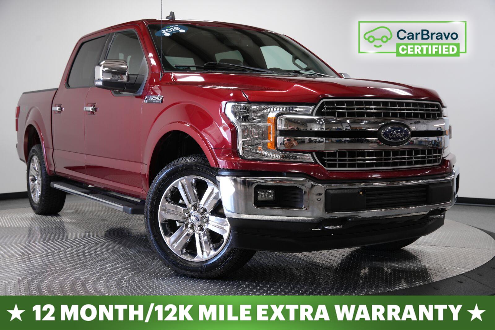 Ruby Red Metallic Tinted Clearcoat 2019 Ford F-150 Pickup Truck Four-Wheel Drive Automatic