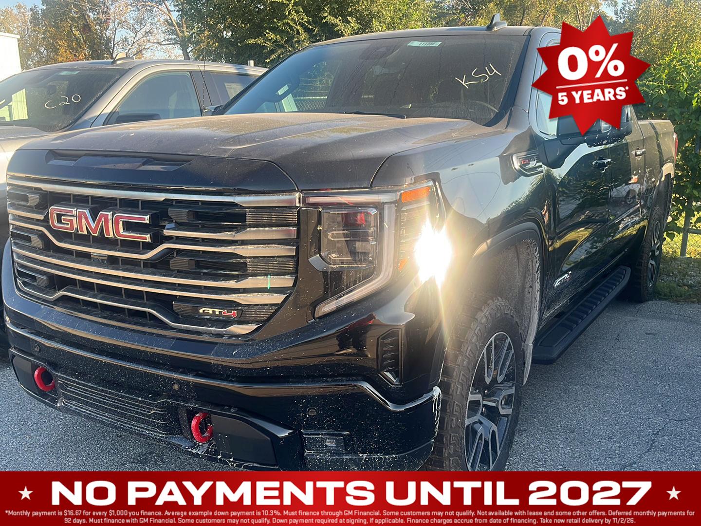 Onyx Black 2026 GMC Sierra 1500 Pickup Truck Four-Wheel Drive Automatic